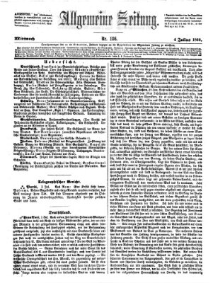 Allgemeine Zeitung Mittwoch 4. Juli 1860