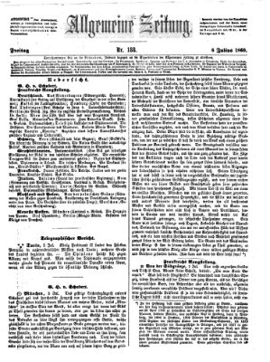 Allgemeine Zeitung Freitag 6. Juli 1860