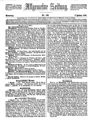 Allgemeine Zeitung Sonntag 8. Juli 1860