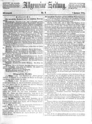 Allgemeine Zeitung Mittwoch 8. Januar 1862