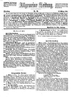 Allgemeine Zeitung Dienstag 25. März 1862