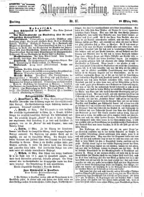 Allgemeine Zeitung Freitag 28. März 1862