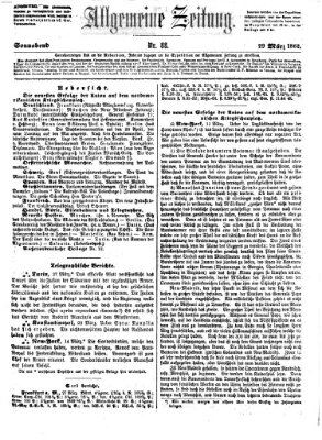 Allgemeine Zeitung Samstag 29. März 1862