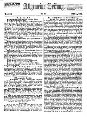 Allgemeine Zeitung Sonntag 30. März 1862