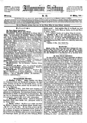 Allgemeine Zeitung Montag 23. März 1863