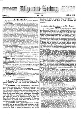 Allgemeine Zeitung Montag 4. Mai 1863