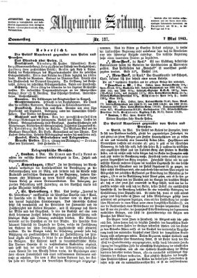 Allgemeine Zeitung Donnerstag 7. Mai 1863