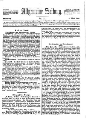 Allgemeine Zeitung Mittwoch 27. Mai 1863