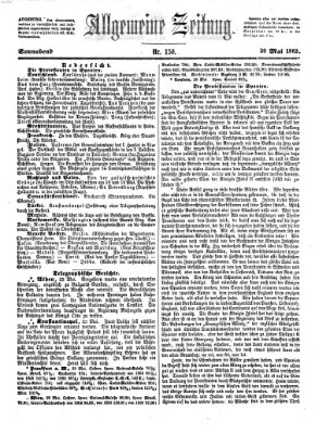 Allgemeine Zeitung Samstag 30. Mai 1863