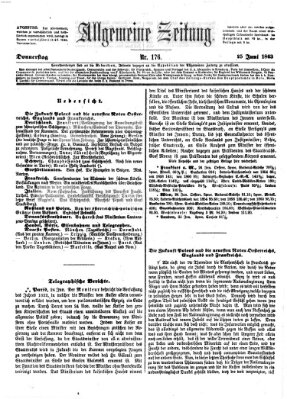 Allgemeine Zeitung Donnerstag 25. Juni 1863