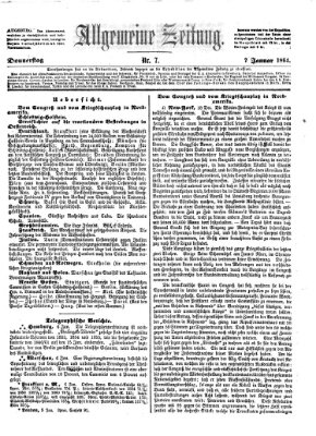 Allgemeine Zeitung Donnerstag 7. Januar 1864