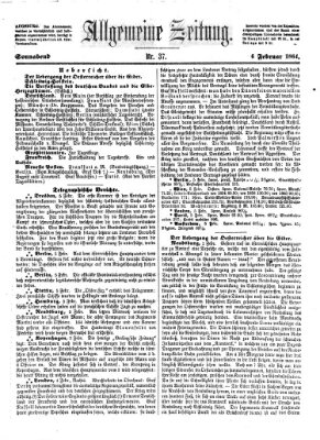 Allgemeine Zeitung Samstag 6. Februar 1864