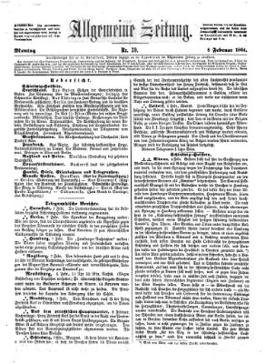 Allgemeine Zeitung Montag 8. Februar 1864