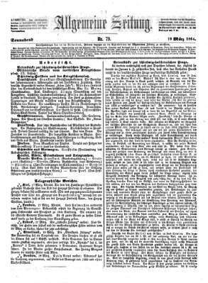 Allgemeine Zeitung Samstag 19. März 1864