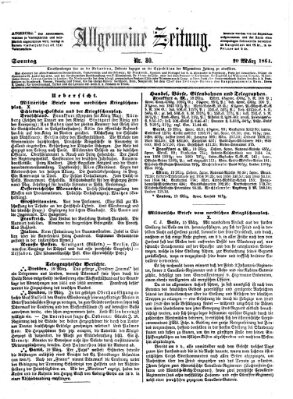 Allgemeine Zeitung Sonntag 20. März 1864