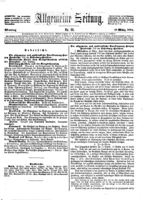 Allgemeine Zeitung Montag 28. März 1864