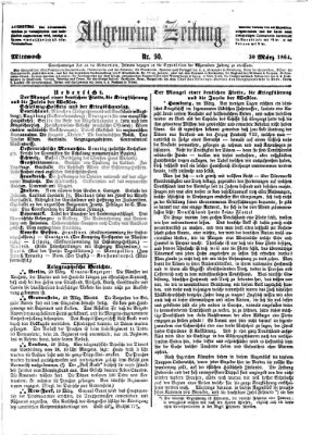 Allgemeine Zeitung Mittwoch 30. März 1864