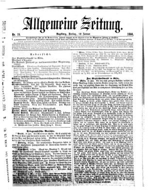 Allgemeine Zeitung Freitag 19. Januar 1866