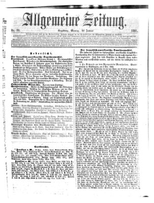 Allgemeine Zeitung Montag 29. Januar 1866