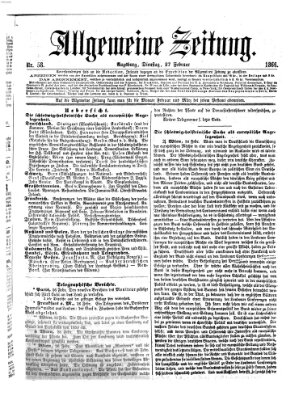 Allgemeine Zeitung Dienstag 27. Februar 1866