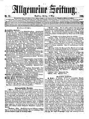 Allgemeine Zeitung Freitag 2. März 1866