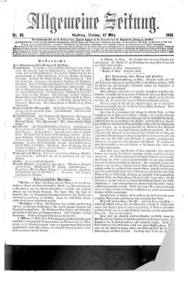 Allgemeine Zeitung Dienstag 27. März 1866