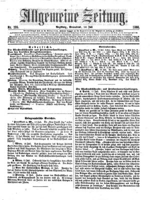 Allgemeine Zeitung Samstag 14. Juli 1866