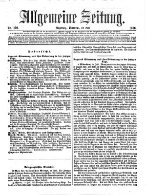 Allgemeine Zeitung Mittwoch 18. Juli 1866