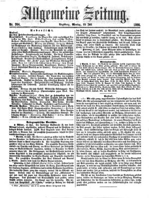 Allgemeine Zeitung Montag 23. Juli 1866