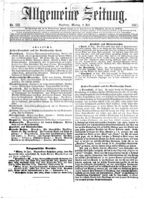 Allgemeine Zeitung Montag 1. Juli 1867