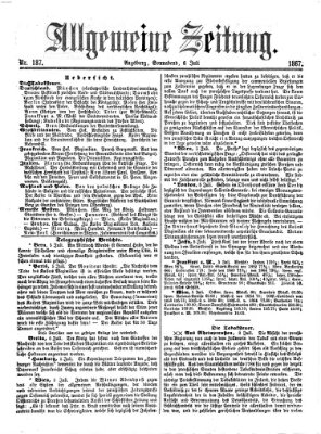 Allgemeine Zeitung Samstag 6. Juli 1867