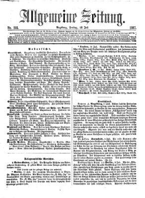 Allgemeine Zeitung Freitag 12. Juli 1867