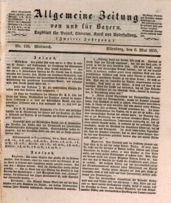 Allgemeine Zeitung von und für Bayern (Fränkischer Kurier) Mittwoch 6. Mai 1835