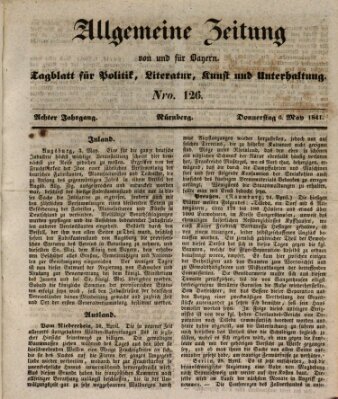 Allgemeine Zeitung von und für Bayern (Fränkischer Kurier) Donnerstag 6. Mai 1841