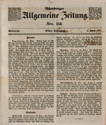 Nürnberger Zeitung (Fränkischer Kurier) Mittwoch 2. Juni 1841