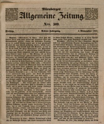 Nürnberger Zeitung (Fränkischer Kurier) Freitag 5. November 1841