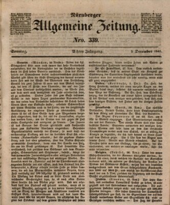 Nürnberger Zeitung (Fränkischer Kurier) Sonntag 5. Dezember 1841