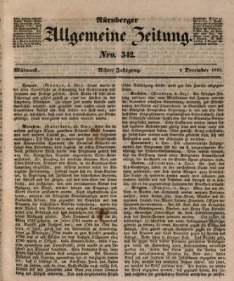 Nürnberger Zeitung (Fränkischer Kurier) Mittwoch 8. Dezember 1841