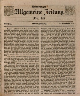 Nürnberger Zeitung (Fränkischer Kurier) Samstag 11. Dezember 1841