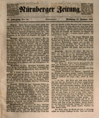 Nürnberger Zeitung (Fränkischer Kurier) Sonntag 23. Januar 1842