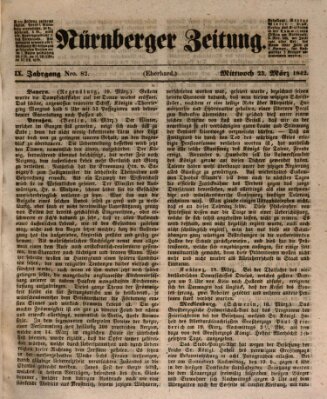 Nürnberger Zeitung (Fränkischer Kurier) Mittwoch 23. März 1842