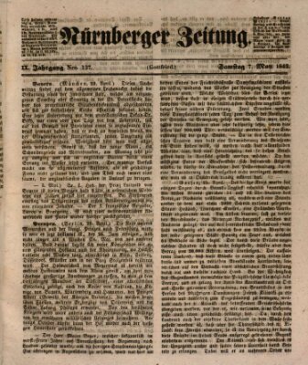 Nürnberger Zeitung (Fränkischer Kurier) Samstag 7. Mai 1842