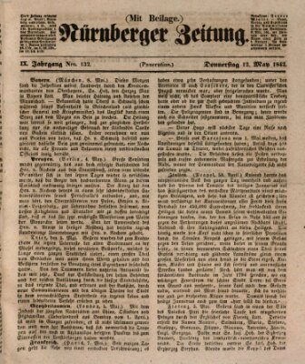 Nürnberger Zeitung (Fränkischer Kurier) Donnerstag 12. Mai 1842