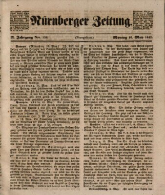 Nürnberger Zeitung (Fränkischer Kurier) Montag 16. Mai 1842