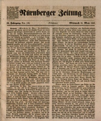 Nürnberger Zeitung (Fränkischer Kurier) Mittwoch 25. Mai 1842