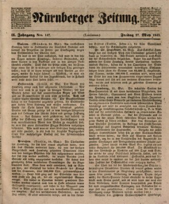 Nürnberger Zeitung (Fränkischer Kurier) Freitag 27. Mai 1842