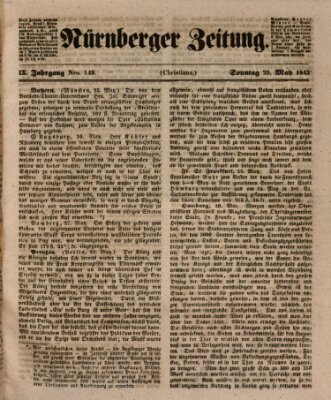 Nürnberger Zeitung (Fränkischer Kurier) Sonntag 29. Mai 1842