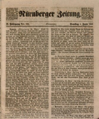 Nürnberger Zeitung (Fränkischer Kurier) Samstag 4. Juni 1842