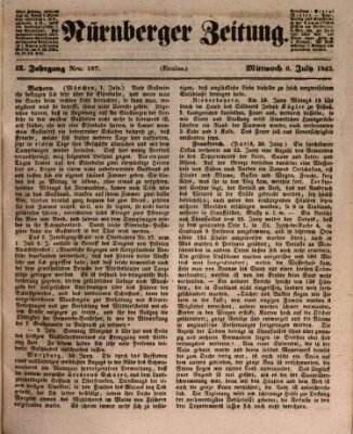 Nürnberger Zeitung (Fränkischer Kurier) Mittwoch 6. Juli 1842