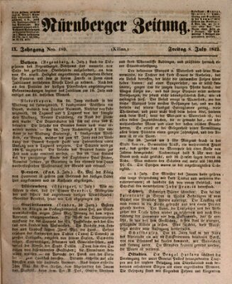 Nürnberger Zeitung (Fränkischer Kurier) Freitag 8. Juli 1842